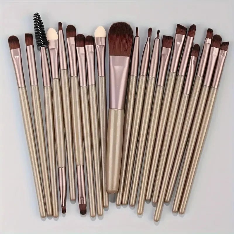 Pinceaux Maquillage - ProBrushSet™ - Beige Métallique - Beauté à toi